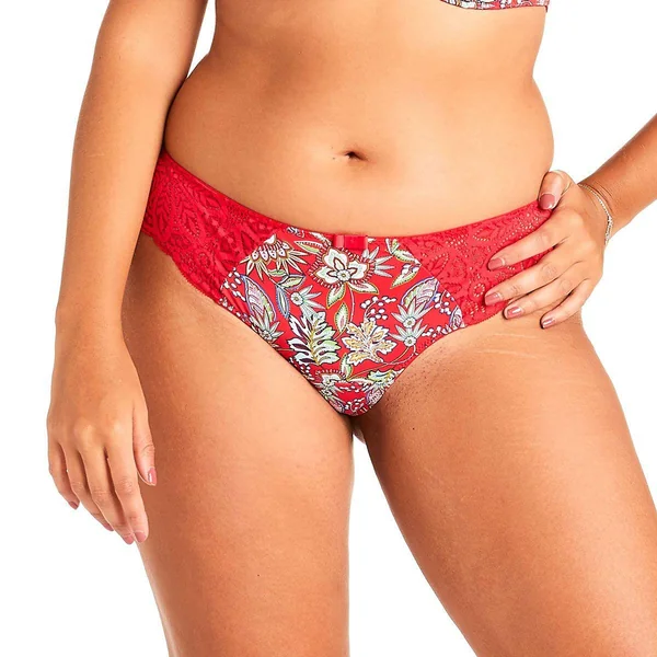 Tanga multico rouge Aria Pomm Poire