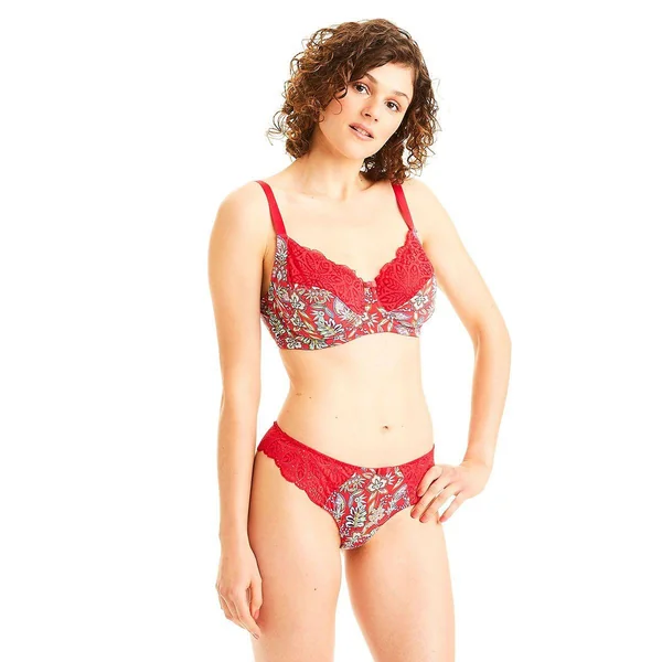 Tanga multico rouge Aria Pomm Poire