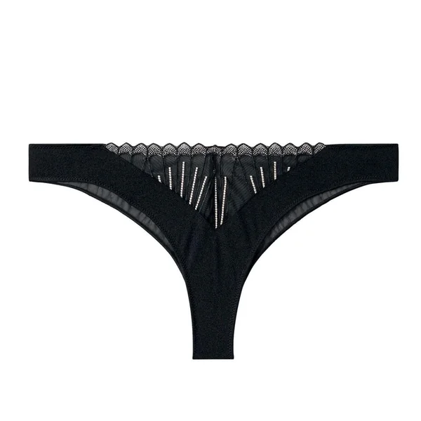 Tanga noir Indécise Pomm Poire