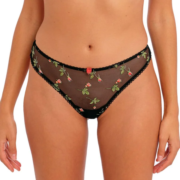 Tanga - Noir ROSE BLOSSOM Freya