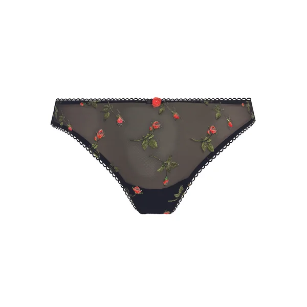 Tanga - Noir ROSE BLOSSOM Freya