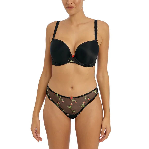 Tanga - Noir ROSE BLOSSOM Freya