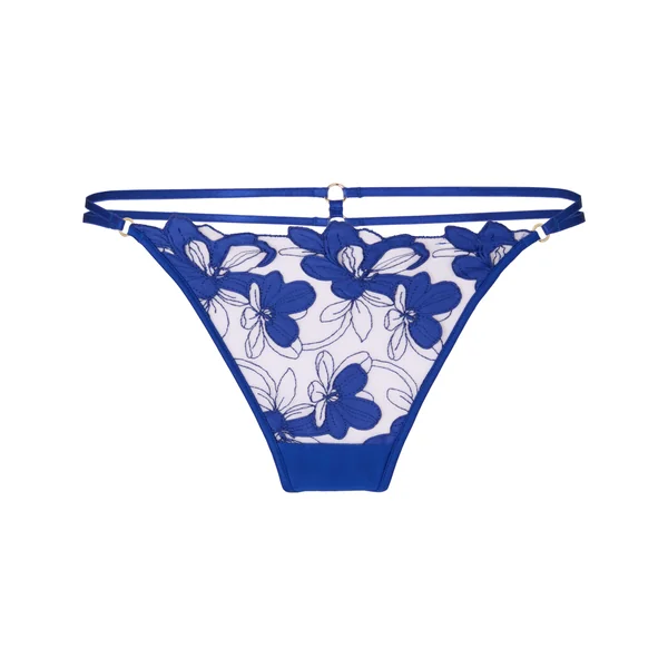 Tanga Taille Haute Beatrice - Bleu