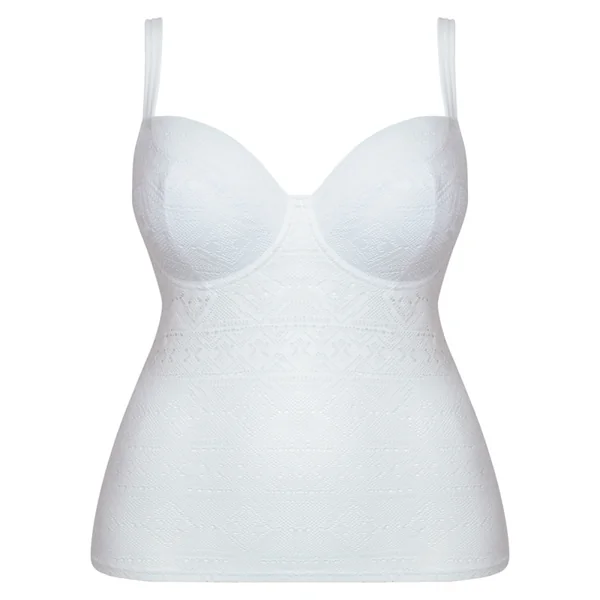 Tankini balconnet armatures Curvy Kate Maillot RUSH white Curvy Kate Maillot
