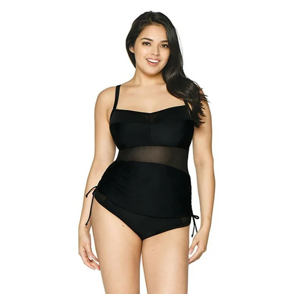 Tankini balconnet armatures Curvy Kate Maillot SHEER CLASS black en nylon Curvy Kate Maillot Sheer Class