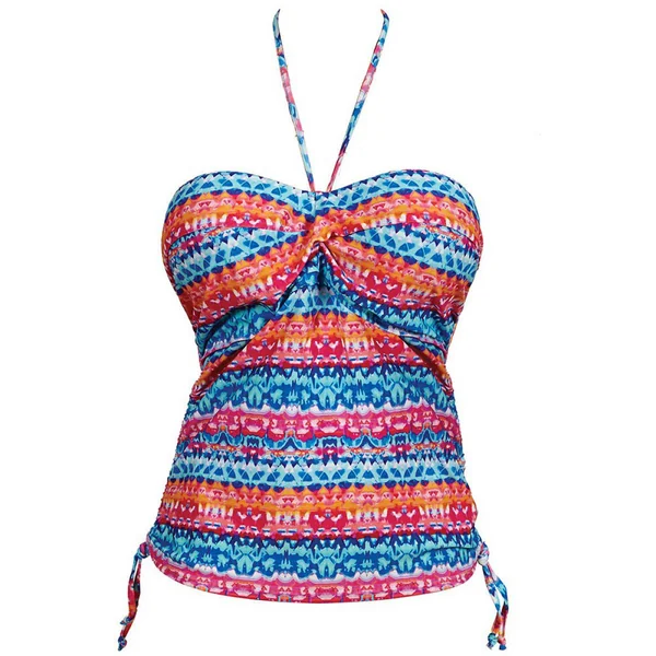 Tankini bandeau à armatures Bleu Freya Maillots
