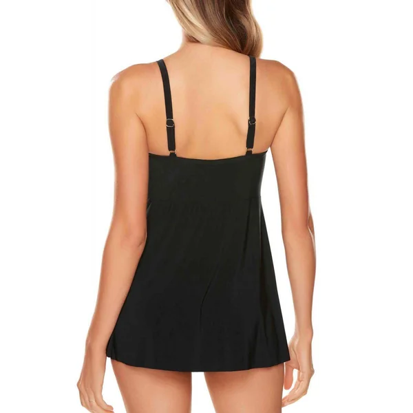 Tankini cache-cœur bonnets mousse armatures Noir Miraclesuit Twisted Sisters Miraclesuit
