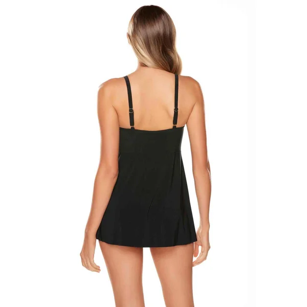 Tankini cache-cœur bonnets mousse armatures Noir Miraclesuit Twisted Sisters Miraclesuit