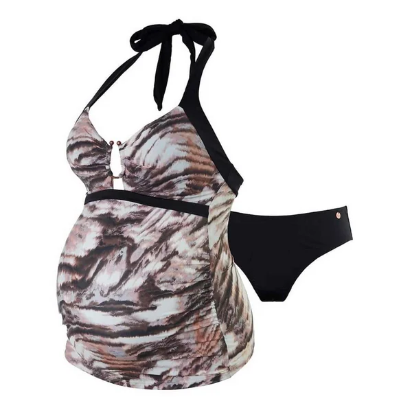 Tankini de grossesse à coques fibres recyclées Multicolore Cache-Cœur Maillot de bain Kenya Cache Coeur Maillot