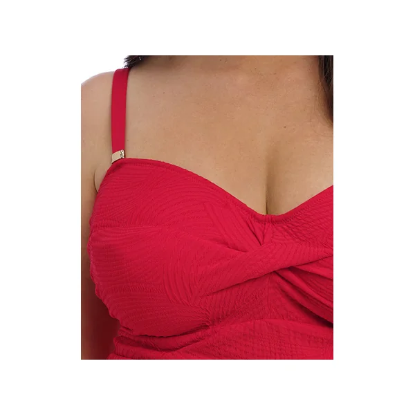 Tankini twisté à armatures 6356 OTTAWA RADIANT RED