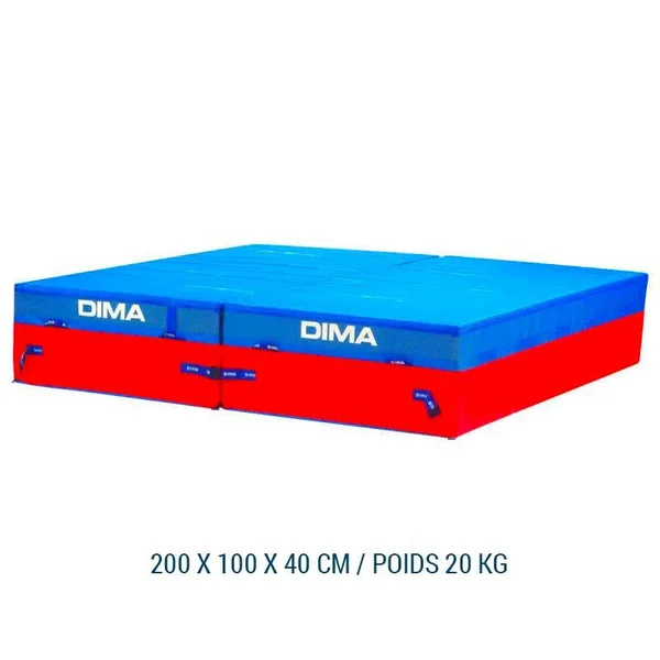 Tapis de saut Dimasport 200x100x50 cm - Sautoir Juxtaposable