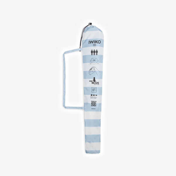 Tente de plage anti UV UPF50+ 3 places IWIKO Bleu rêve