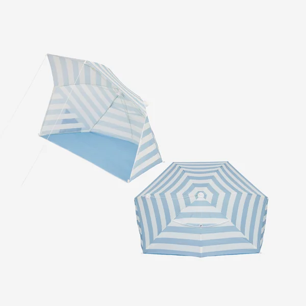 Tente de plage anti UV UPF50+ 3 places IWIKO Bleu rêve