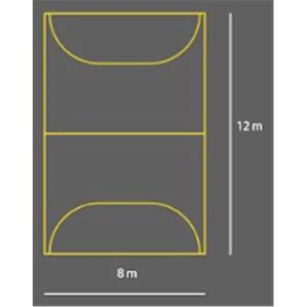Terrain de hand, Tc, 12*8 Tresadenn