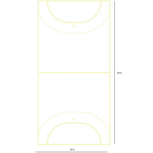 Terrain de hand, Tc, 40*20 Tresadenn