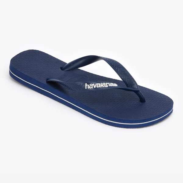 Tongs Homme Havaianas - Logo filet bleu marine