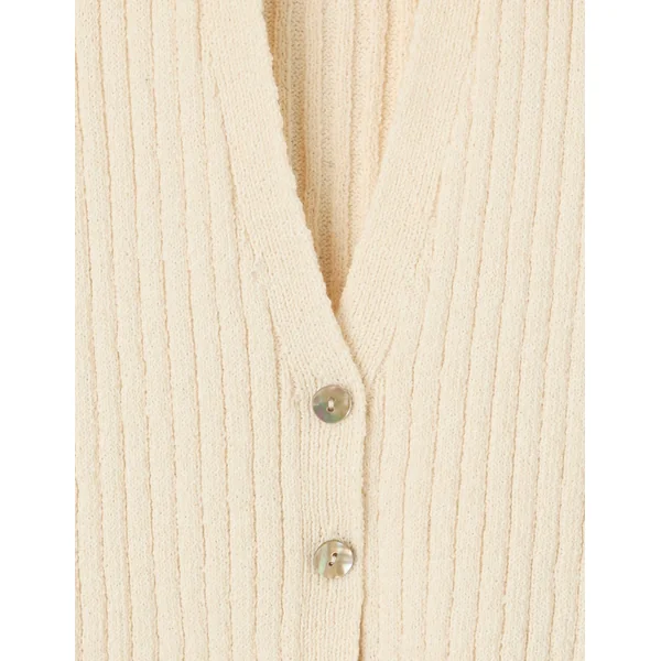 Top col polo Ecru
