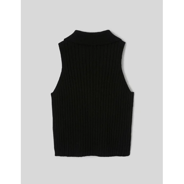 Top col polo Noir