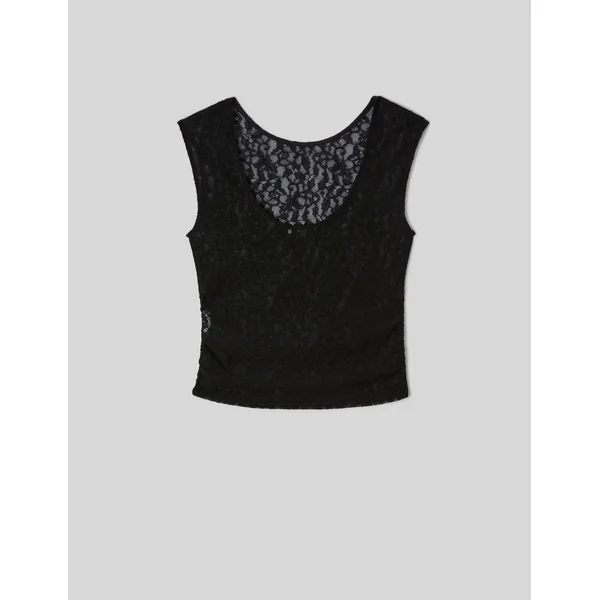 Top en dentelle Noir