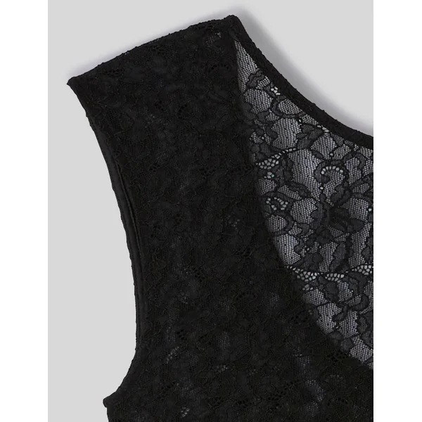 Top en dentelle Noir