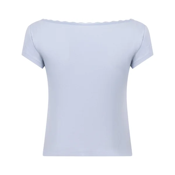 Top Pointelle - Bleu