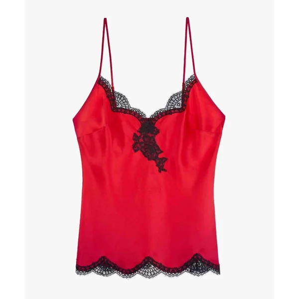 Top Rouge Aubade Toi Mon Amour en soie Aubade