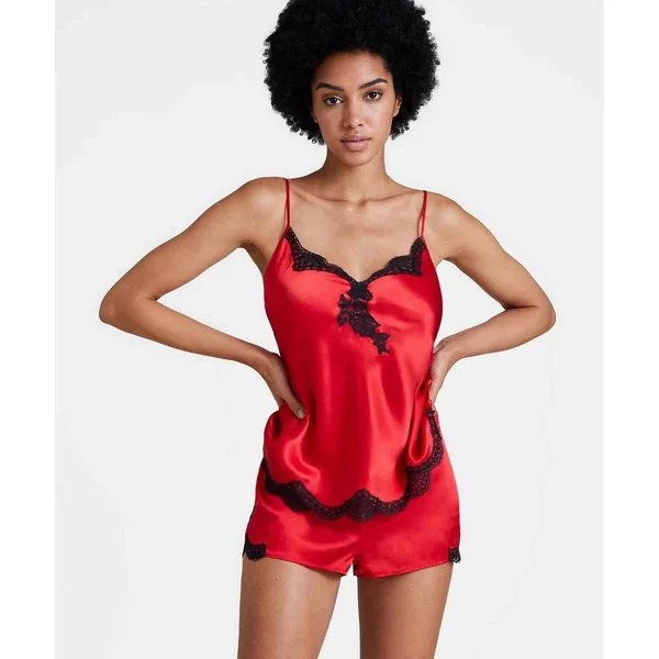 Top Rouge Aubade Toi Mon Amour en soie Aubade