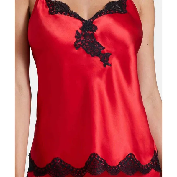 Top Rouge Aubade Toi Mon Amour en soie Aubade