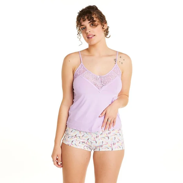 Top + short lilas Entracte violet Pomm Poire