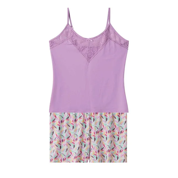 Top + short lilas Entracte violet Pomm Poire