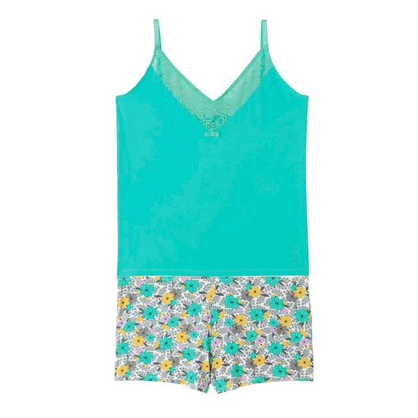 Top short turquoise Roulotte bleu Pomm Poire