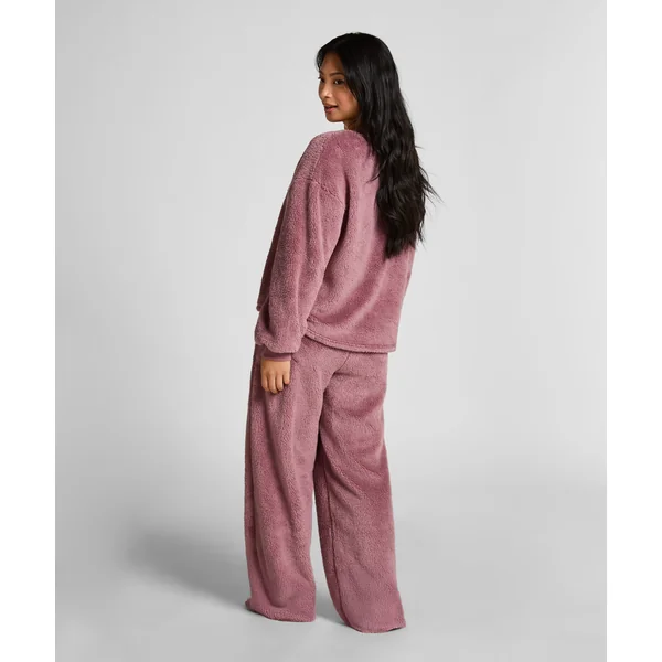 Top à manches longues Fluffy Fleece - Rose