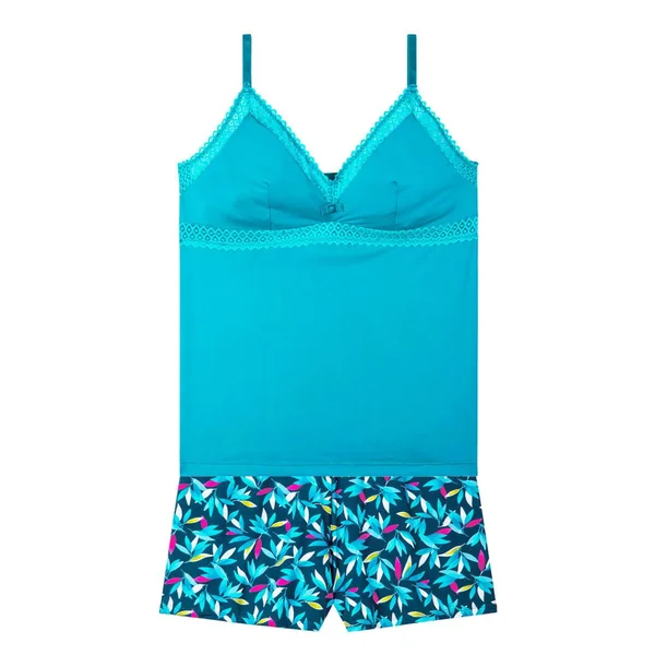 Top-short Bleu Turquoise Pomm Poire