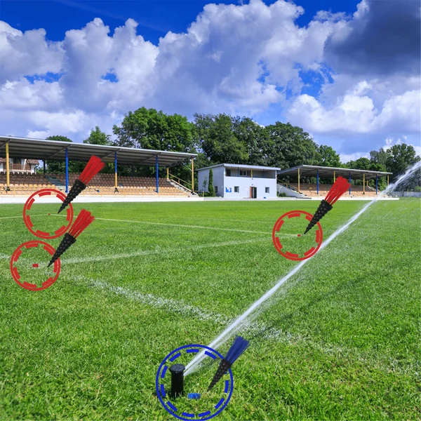 Traceur de lignes terrain Sportifrance - Kit de tracage 25 Plifix® Blanc