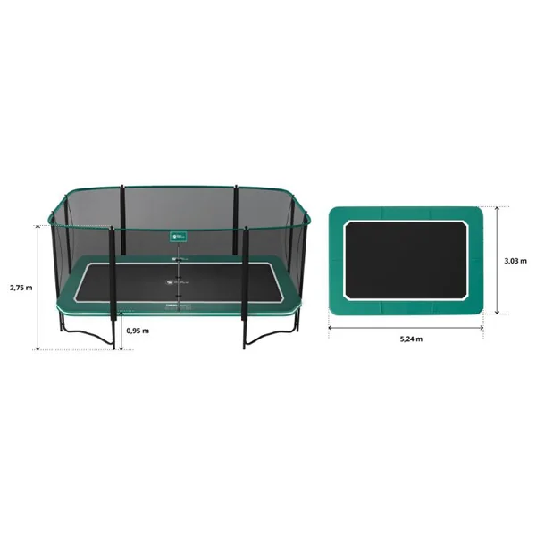 Trampoline 524x303 cm France Trampoline - Apollo Sport 500