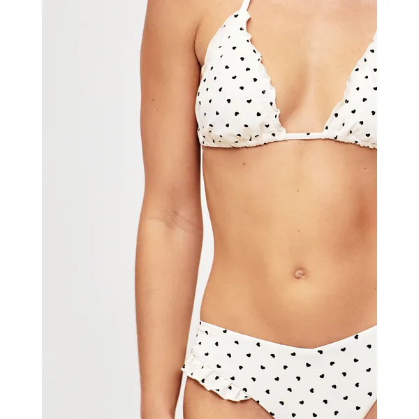 Triangle - Haut de maillot de bain cœurs