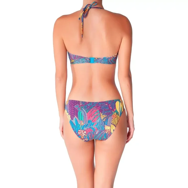 Tropical Jungle Culotte bleu Huit Lingerie