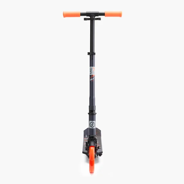 TROTTINETTE MID 7 BLEU MARINE ORANGE AVEC BÉQUILLE