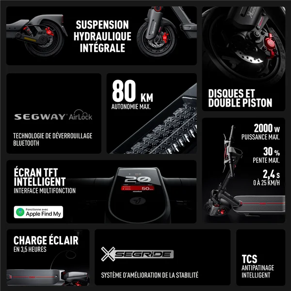 Trottinette électrique Segway MAX G3 E