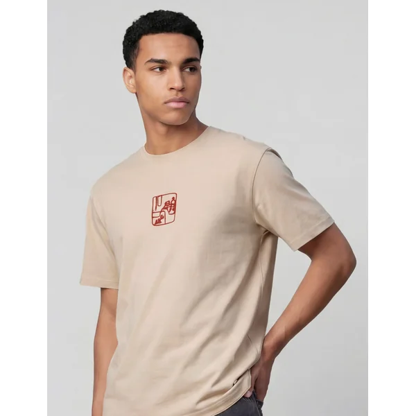 T-shirt animation corde Blanc cassé