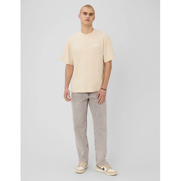 T-shirt animation devant/dos Blanc cassé
