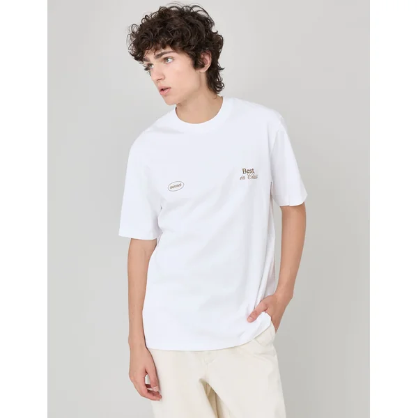 T-shirt animation devant/dos Blanc