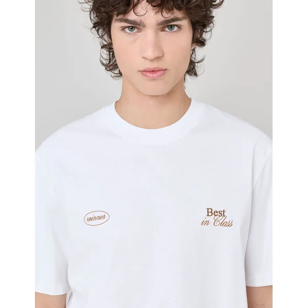 T-shirt animation devant/dos Blanc