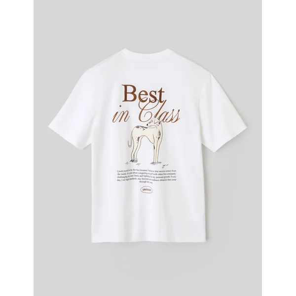 T-shirt animation devant/dos Blanc