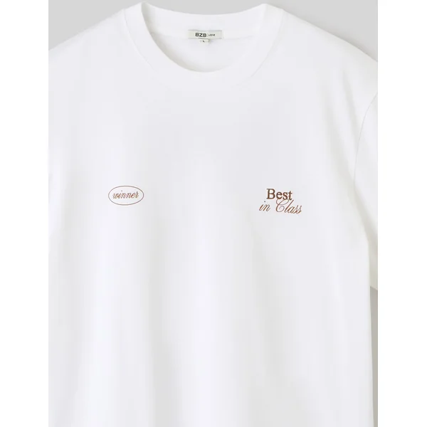 T-shirt animation devant/dos Blanc