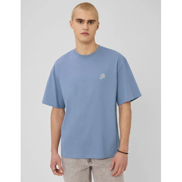 T-shirt animation devant/dos Bleu moyen