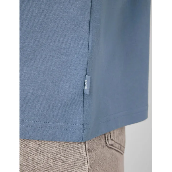 T-shirt animation devant/dos Bleu moyen