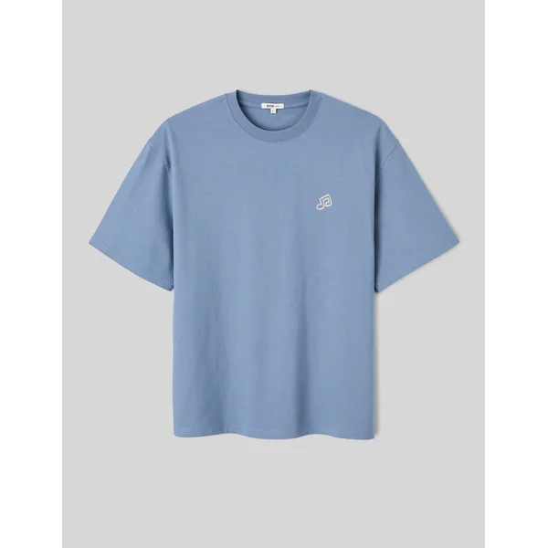 T-shirt animation devant/dos Bleu moyen