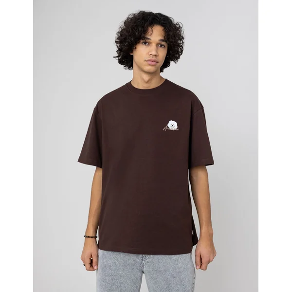 T-shirt animation devant/dos Marron foncée
