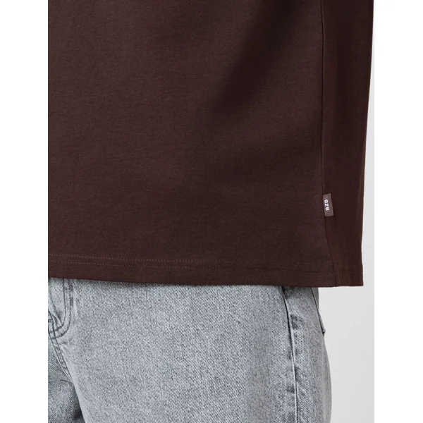 T-shirt animation devant/dos Marron foncée